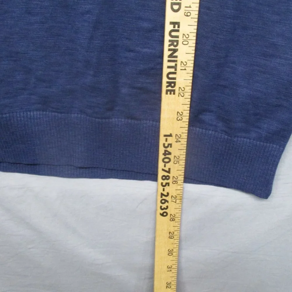 Banana Republic Long Sleeve Cowl Neck Shirt/Lightweight Sweater Blue Men Size  M